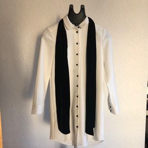 Kate Spade Velvet Tie Griffin Shirt Dress